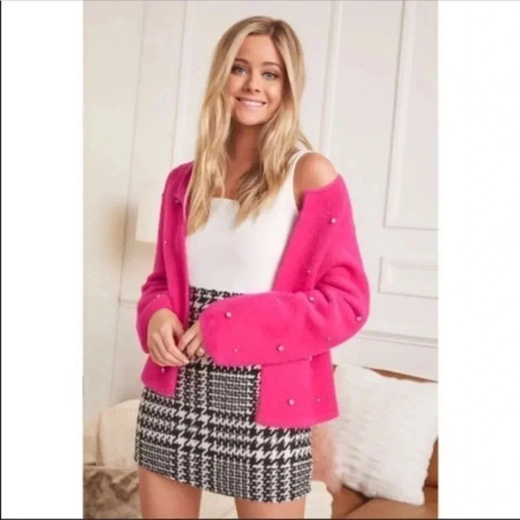 Embellished Fuchsia Cardigan - Picture 2 of 11